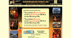 Desktop Screenshot of hierwirdgetanzt.de