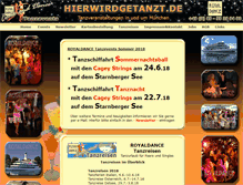 Tablet Screenshot of hierwirdgetanzt.de